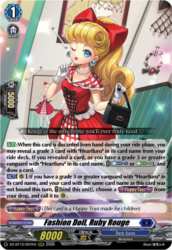 Fashion Doll, Ruby Rouge: DZ Booster Set 12: Chasm of Lost Souls