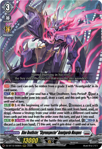 Blue Deathster, "Skyrenspecter" Avantgarda Masques: DZ Booster Set 12: Chasm of Lost Souls
