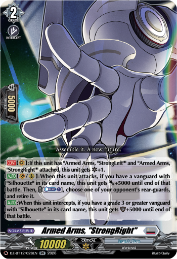 Armed Arms, "StrongRight": DZ Booster Set 12: Chasm of Lost Souls