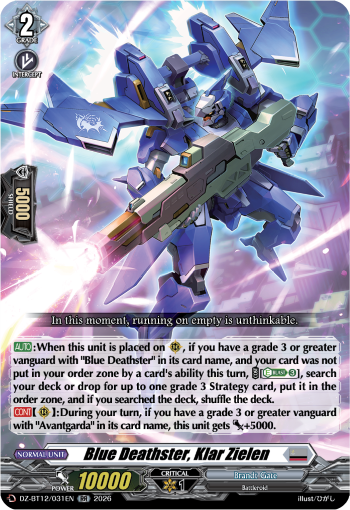 Blue Deathster, Klar Zielen: DZ Booster Set 12: Chasm of Lost Souls