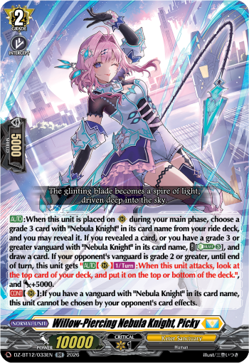 Willow-Piercing Nebula Knight, Picky: DZ Booster Set 12: Chasm of Lost Souls