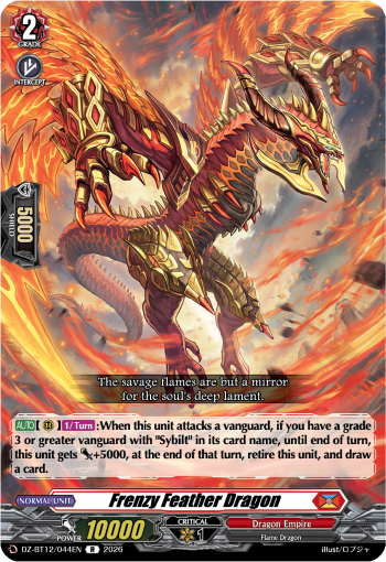 Frenzy Feather Dragon: DZ Booster Set 12: Chasm of Lost Souls