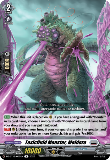 Toxicfluid Monster, Meldoro: DZ Booster Set 12: Chasm of Lost Souls