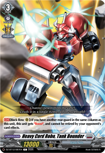 Heavy Cord Robo, Tank Bounder: DZ Booster Set 12: Chasm of Lost Souls