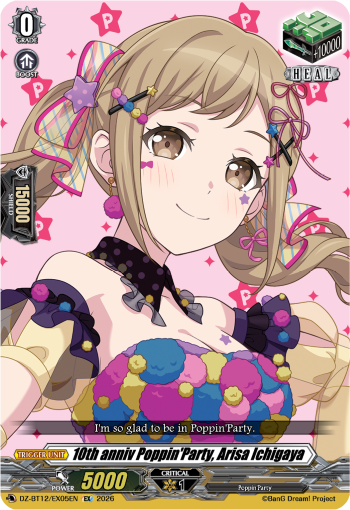 10th anniv Poppin'Party, Arisa Ichigaya: DZ Booster Set 12: Chasm of Lost Souls
