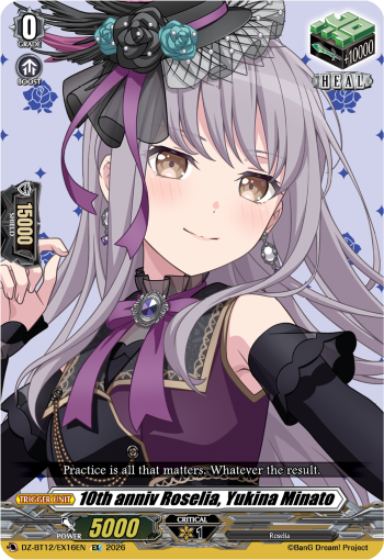 10th anniv Roselia, Yukina Minato: DZ Booster Set 12: Chasm of Lost Souls