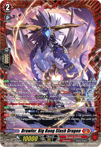 Brawler, Big Bang Slash Dragon: DZ Booster Set 12: Chasm of Lost Souls