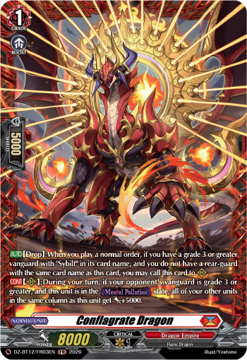 Conflagrate Dragon: DZ Booster Set 12: Chasm of Lost Souls