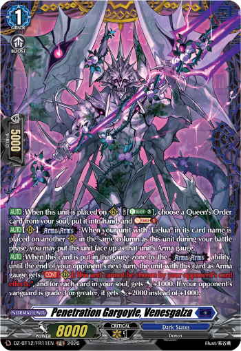 Penetration Gargoyle, Venesgalza: DZ Booster Set 12: Chasm of Lost Souls