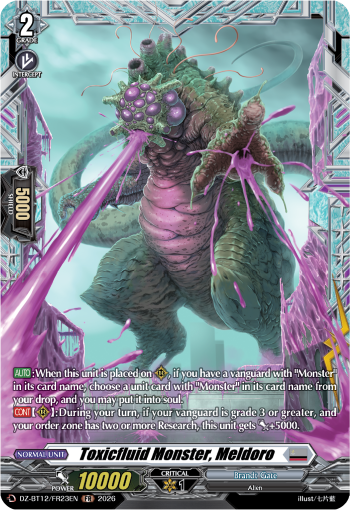 Toxicfluid Monster, Meldoro: DZ Booster Set 12: Chasm of Lost Souls