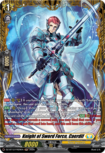 Knight of Sword Force, Caerdif: DZ Booster Set 12: Chasm of Lost Souls