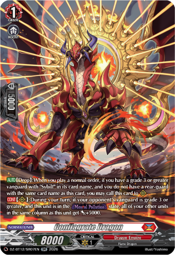 Conflagrate Dragon: DZ Booster Set 12: Chasm of Lost Souls