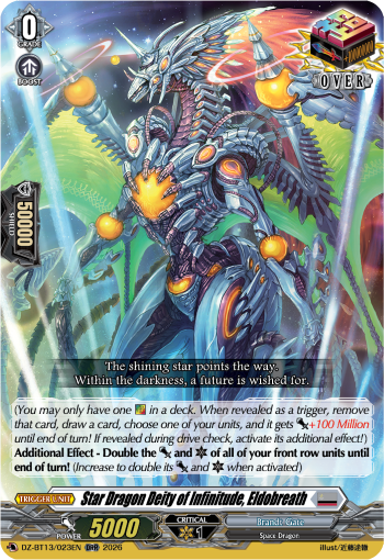 Star Dragon Deity of Infinitude, Eldobreath: DZ Booster Set 13: Parallactic Clash