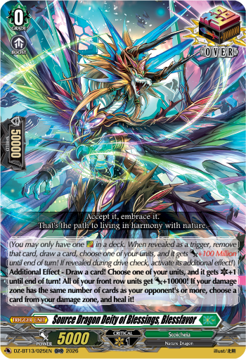 Source Dragon Deity of Blessings, Blessfavor: DZ Booster Set 13: Parallactic Clash
