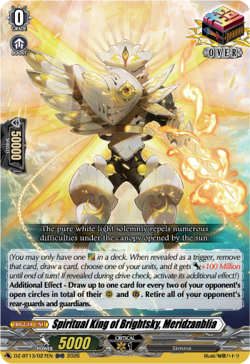 Spiritual King of Brightsky, Meridzanblia: DZ Booster Set 13: Parallactic Clash