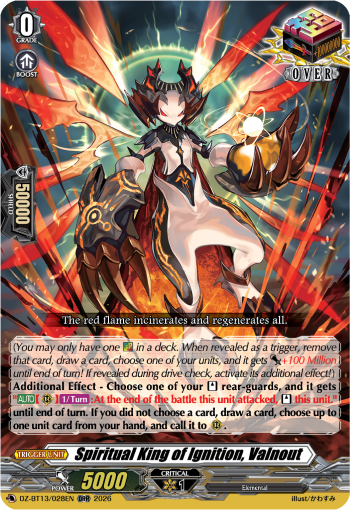 Spiritual King of Ignition, Valnout: DZ Booster Set 13: Parallactic Clash
