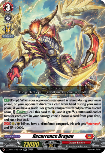 Recurrence Dragon: DZ Booster Set 13: Parallactic Clash