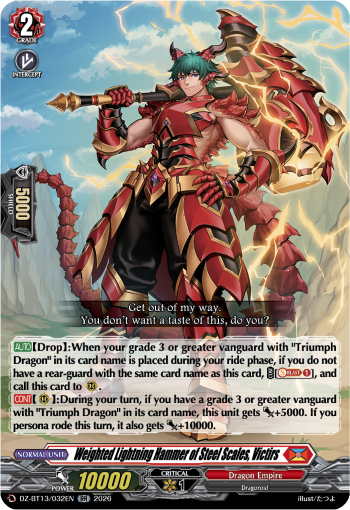 Weighted Lightning Hammer of Steel Scales, Victirs: DZ Booster Set 13: Parallactic Clash