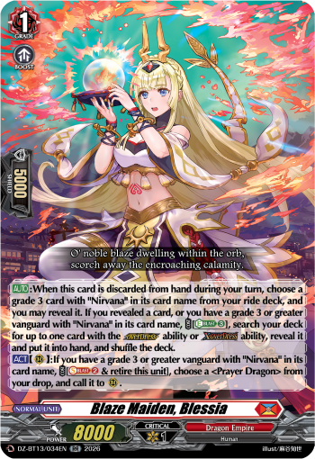 Blaze Maiden, Blessia: DZ Booster Set 13: Parallactic Clash