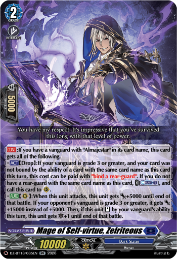 Mage of Self-virtue, Zelriteous: DZ Booster Set 13: Parallactic Clash