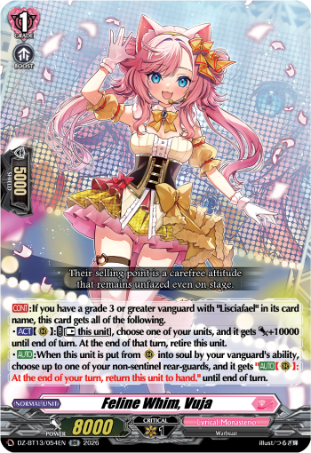 Feline Whim, Vuja: DZ Booster Set 13: Parallactic Clash