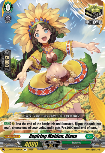 Aspiring Maiden, Alana: DZ Booster Set 13: Parallactic Clash