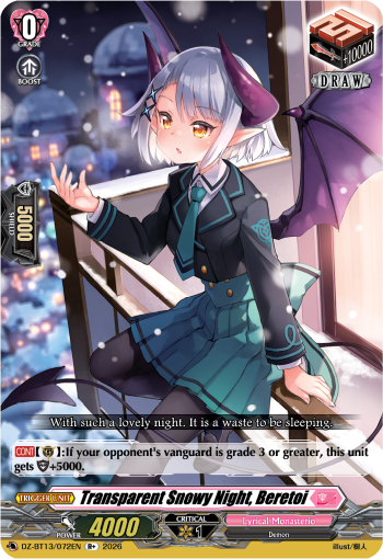 Transparent Snowy Night, Beretoi: DZ Booster Set 13: Parallactic Clash