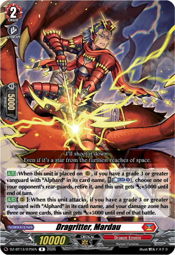 Dragritter, Mardau: DZ Booster Set 13: Parallactic Clash