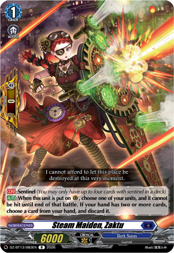 Steam Maiden, Zaktu: DZ Booster Set 13: Parallactic Clash