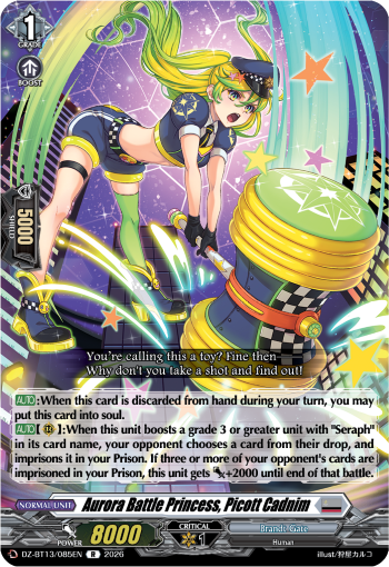 Aurora Battle Princess, Picott Cadnim: DZ Booster Set 13: Parallactic Clash