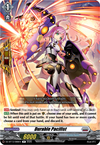 Durable Pacifist: DZ Booster Set 13: Parallactic Clash