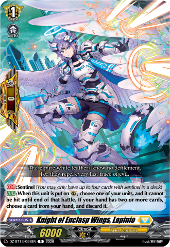 Knight of Enclasp Wings, Lapinio: DZ Booster Set 13: Parallactic Clash