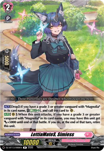 LettiaMateS, Simiess: DZ Booster Set 13: Parallactic Clash