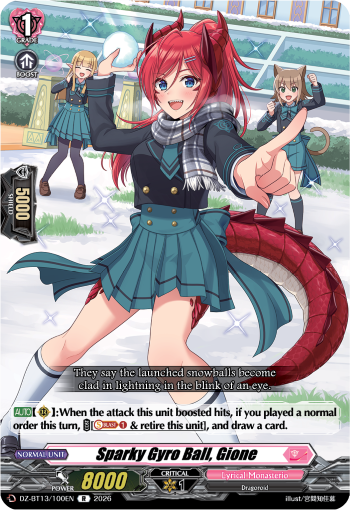 Sparky Gyro Ball, Gione: DZ Booster Set 13: Parallactic Clash