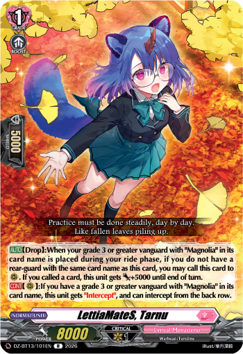 LettiaMateS, Tarnu: DZ Booster Set 13: Parallactic Clash