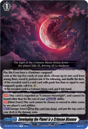 Enveloping the Planet is a Crimson Disease: DZ Booster Set 13: Parallactic Clash