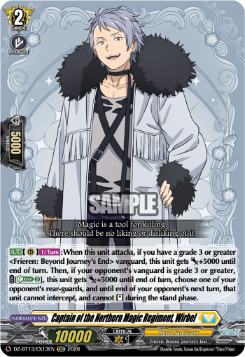 Captain of the Northern Magic Regiment, Wirbel: DZ Booster Set 13: Parallactic Clash