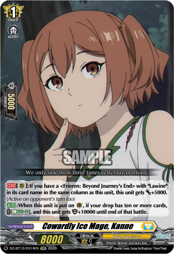 Cowardly Ice Mage, Kanne: DZ Booster Set 13: Parallactic Clash