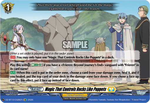 Magic That Controls Rocks Like Puppets: DZ Booster Set 13: Parallactic Clash