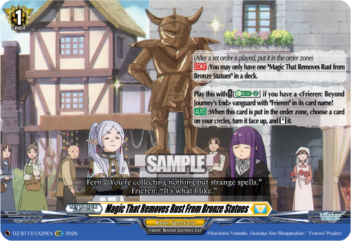 Magic That Removes Rust From Bronze Statues: DZ Booster Set 13: Parallactic Clash