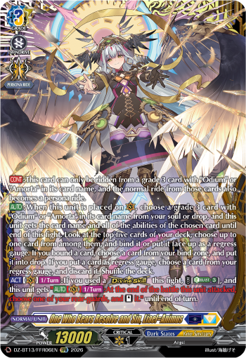 One Who Bears Resolve and Sin, Liael=Animus: DZ Booster Set 13: Parallactic Clash
