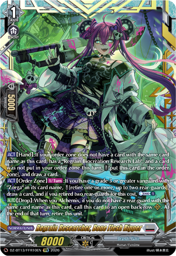 Regrain Researcher, Bone Flesh Ripper: DZ Booster Set 13: Parallactic Clash