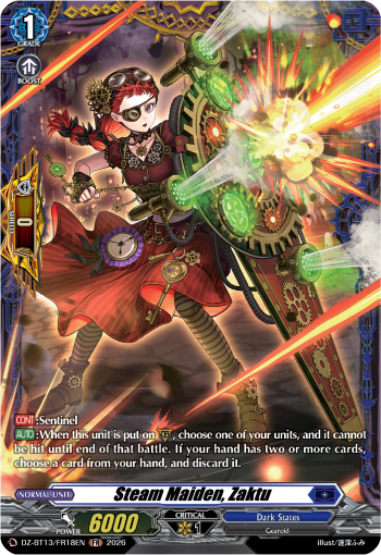 Steam Maiden, Zaktu: DZ Booster Set 13: Parallactic Clash
