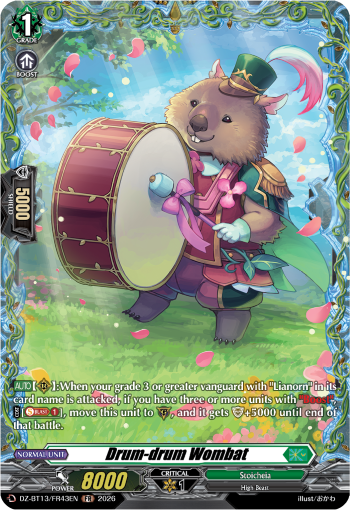 Drum-drum Wombat: DZ Booster Set 13: Parallactic Clash