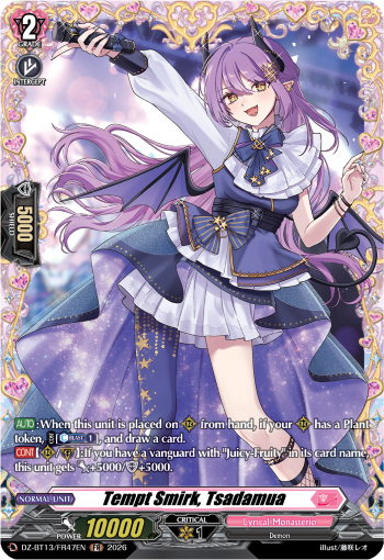 Tempt Smirk, Tsadamua: DZ Booster Set 13: Parallactic Clash