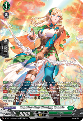 Treetop Bow Hunter, Treeta: DZ Booster Set 13: Parallactic Clash