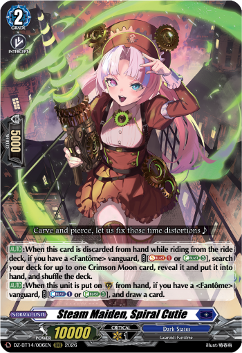 Steam Maiden, Spiral Cutie: DZ Booster Set 14: Envoys of the Crimson Moon