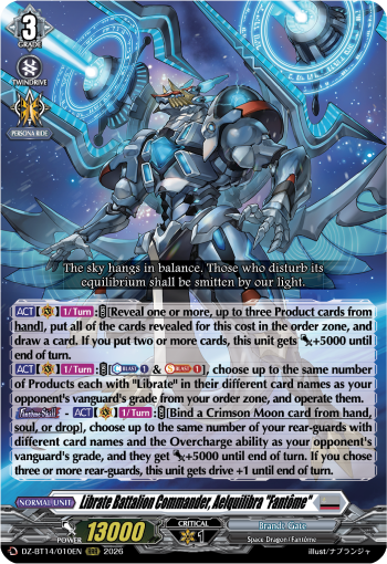 Librate Battalion Commander, Aelquilibra "Fantome": DZ Booster Set 14: Envoys of the Crimson Moon