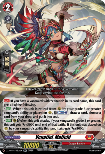 Venatiol, Malield: DZ Booster Set 14: Envoys of the Crimson Moon