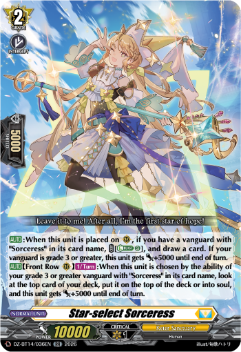 Star-select Sorceress: DZ Booster Set 14: Envoys of the Crimson Moon